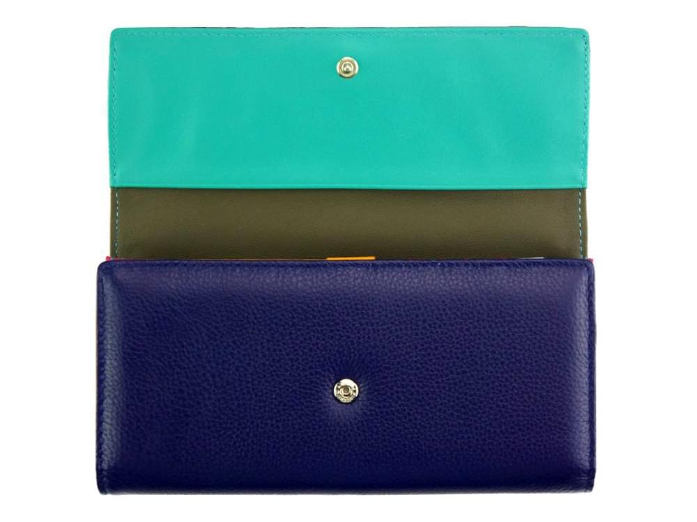 Anna (royal blue) - Slim, luxurious, high capacity wallet