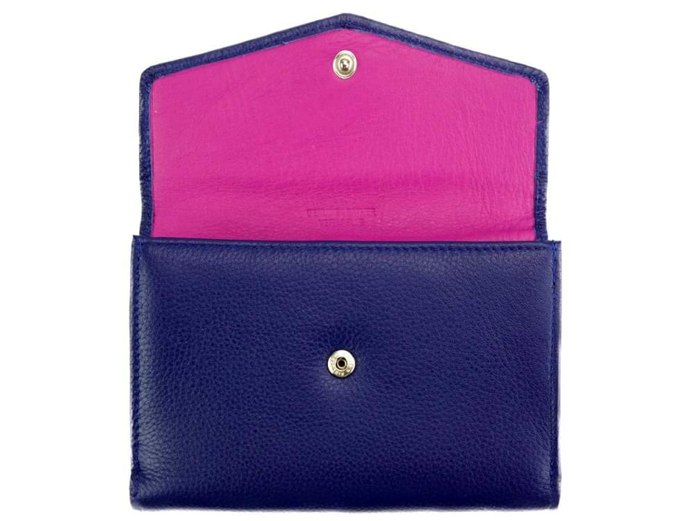 Maria - slim, colourful wallet with large capacity - back opened up
