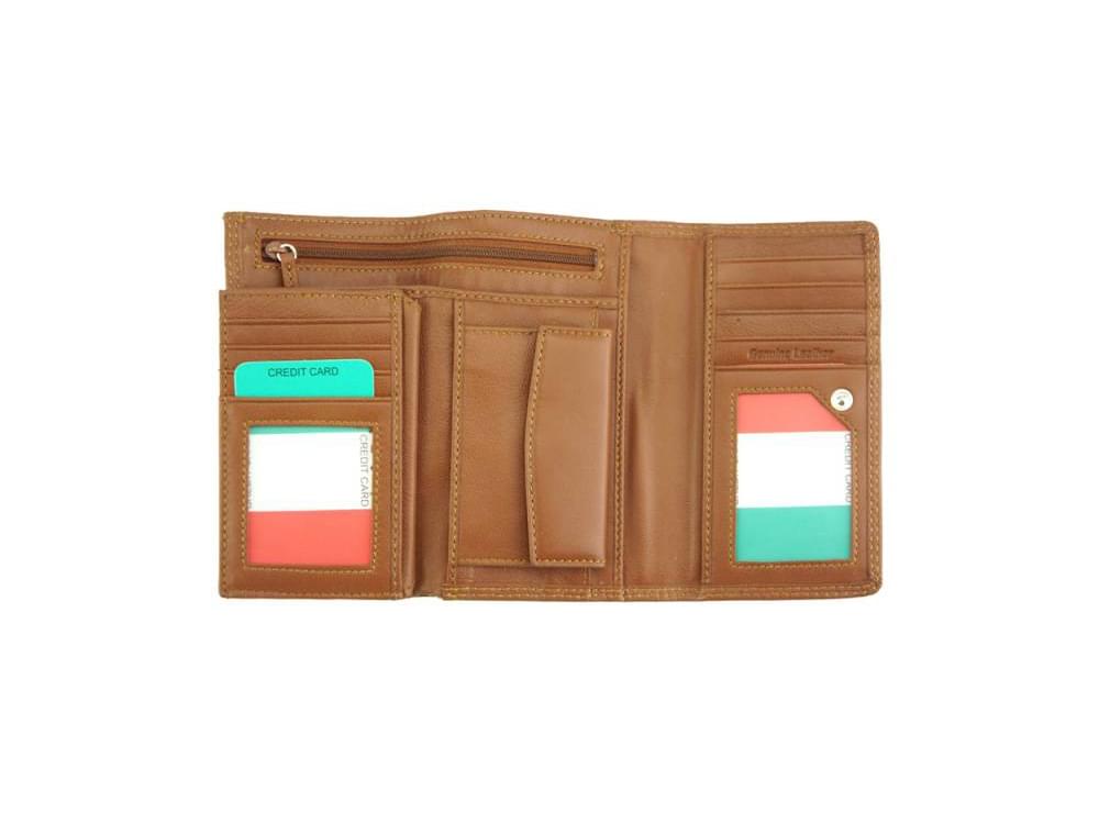  Filomena - refined and sophisticated luxurious leather wallet - opened up