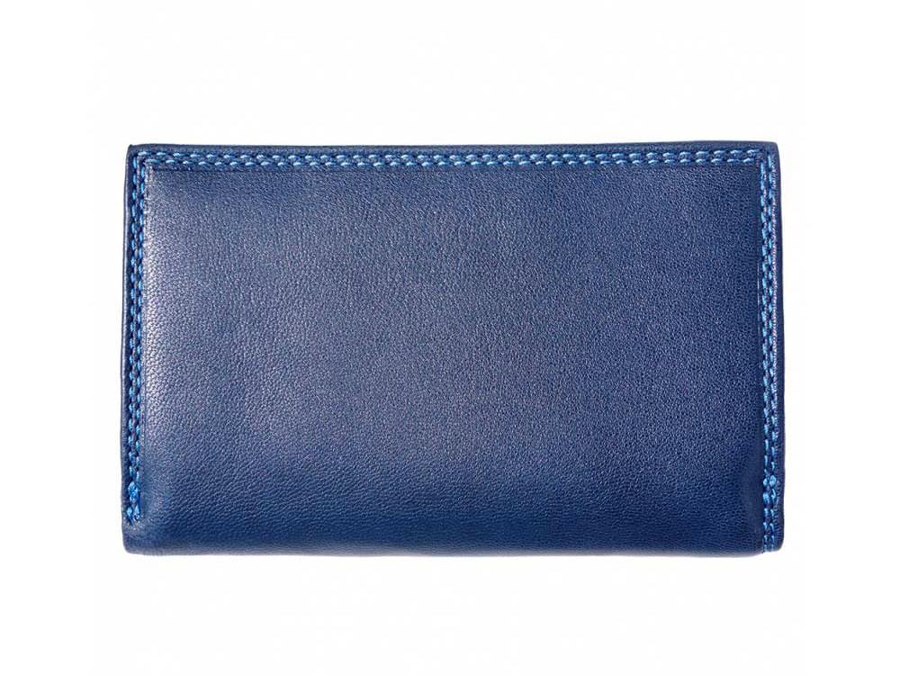 Cinzia (dark blue) - Small, neat, spacious leather wallet