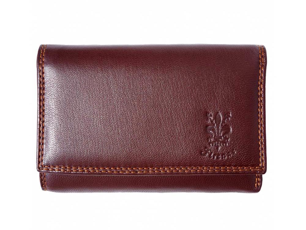 Cinzia - small, neat, spacious leather wallet - front view