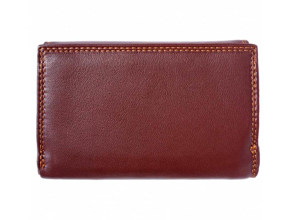 Cinzia - small, neat, spacious leather wallet - back view