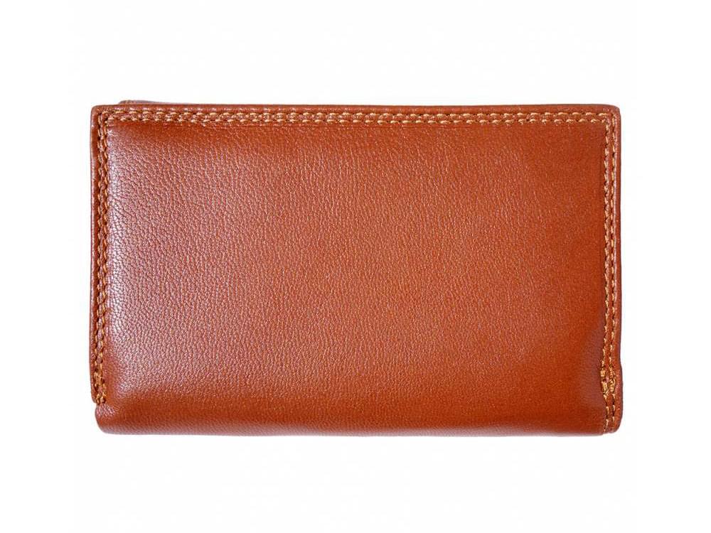 Cinzia (tan) - Small, neat, spacious leather wallet