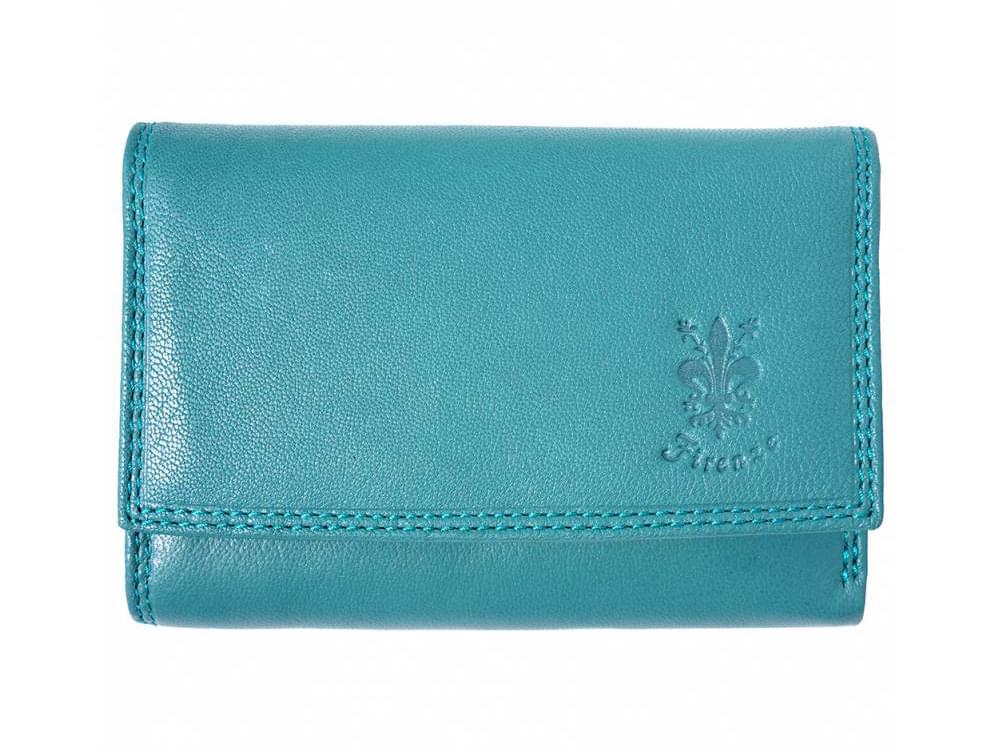 Cinzia - small, neat, spacious leather wallet - front view
