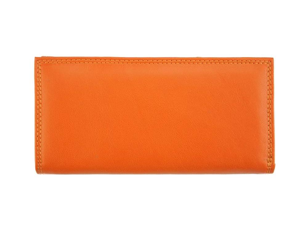 Marcella (orange) - Luxurious, genuine leather wallet for women