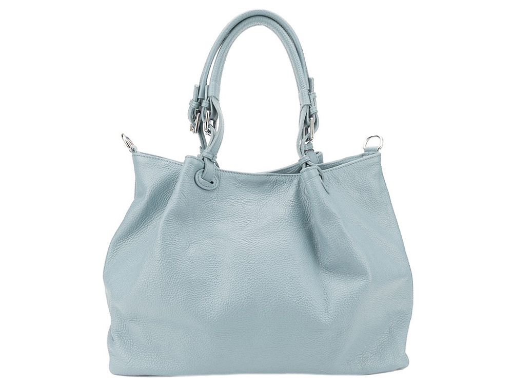Como (duckegg blue) - Popular, roomy, strong, soft leather bag